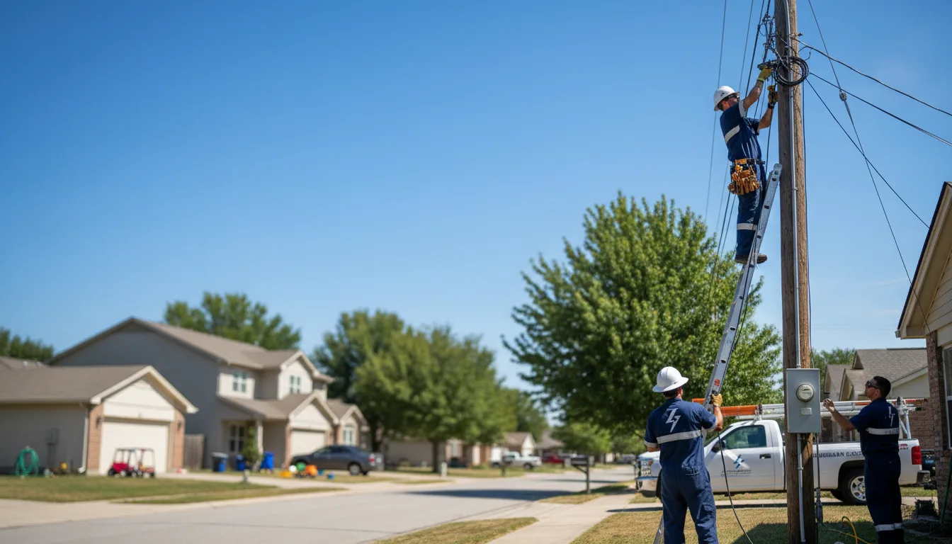 Residential electrician providing installation services in Waukau, WI